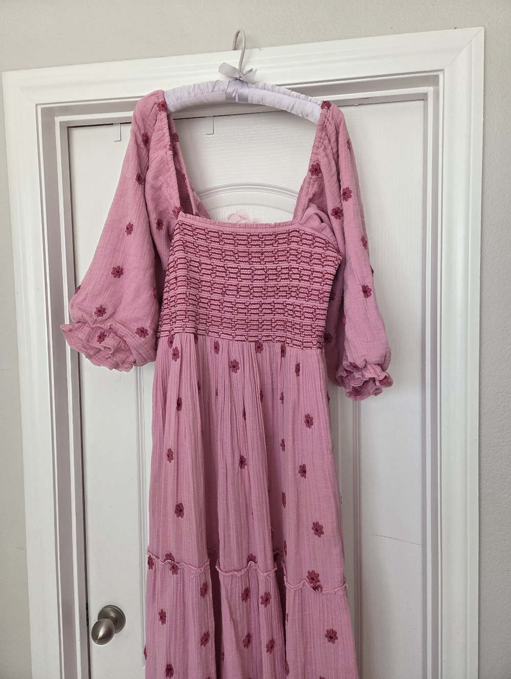 Free People Dahlia Embroidered Gauze Dress XL - Picture 3 of 9
